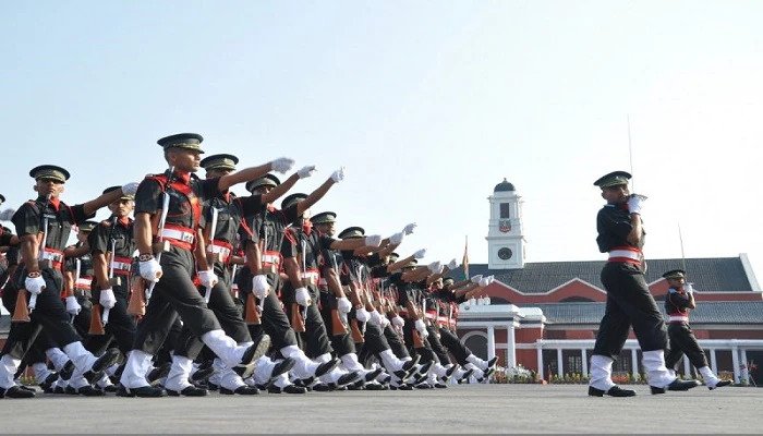 After crossing the last step in the passing out parade at the Indian Military Academy, a group of 341 young officers today became an integral