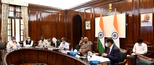 Union Minister for Finance and Corporate Affairs, Smt. Nirmala Sitharaman met here today, Ministry of Road Transport and Highways (MoRTH),