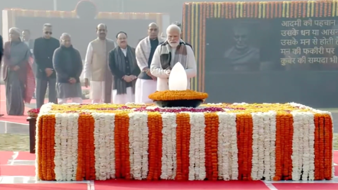 PM Modi remembered former Prime Minister Atal Bihari Vajpayee on his birth anniversary