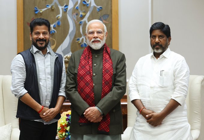 Telangana Chief Minister and Deputy Chief Minister met the Prime Minister
