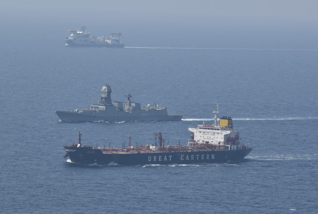 Indian Naval ships deployed on mission in North/Central Arabian Sea