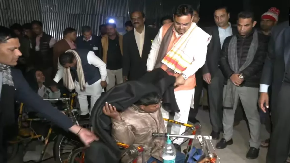 Rajasthan Chief Minister Bhajan Lal inspected shelter homes in Jaipur, warm on New Year