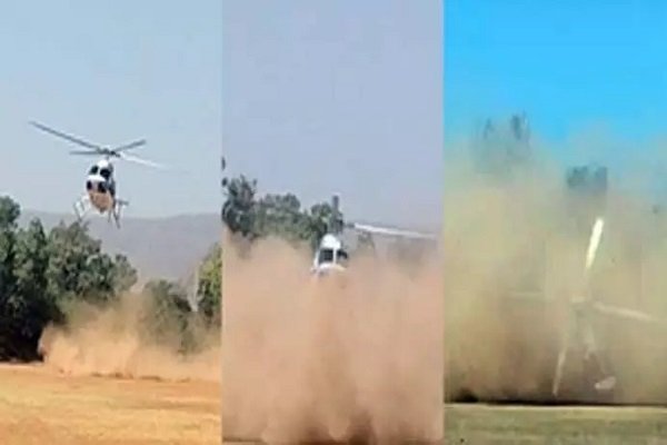 शिवसेना नेता को लेने जा रहा हेलीकॉप्टर हुआ दुर्घटनाग्रस्त, पायलट सुरक्षित