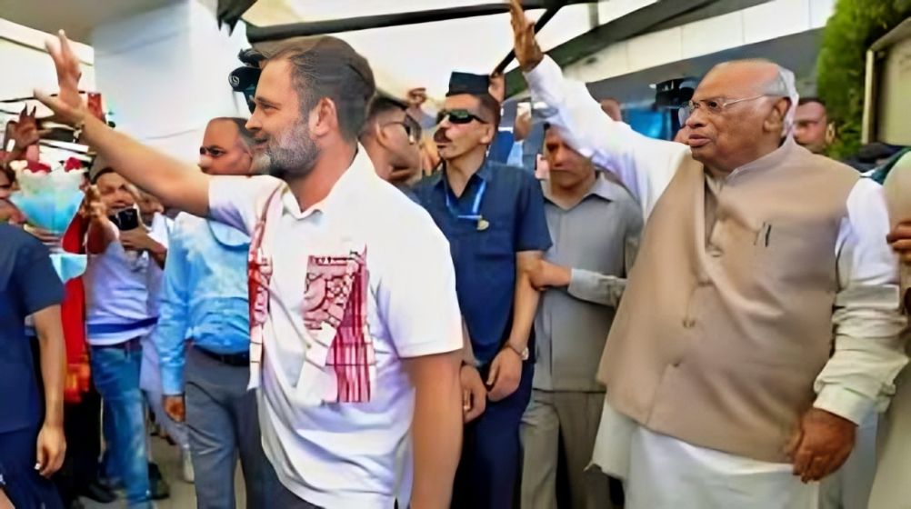 राहुल गांधी और खरगे पर अवैध कब्जाधारियों का समर्थन करने का आरोप